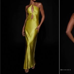 Meshki Lucia Satin Maxi Dress size small